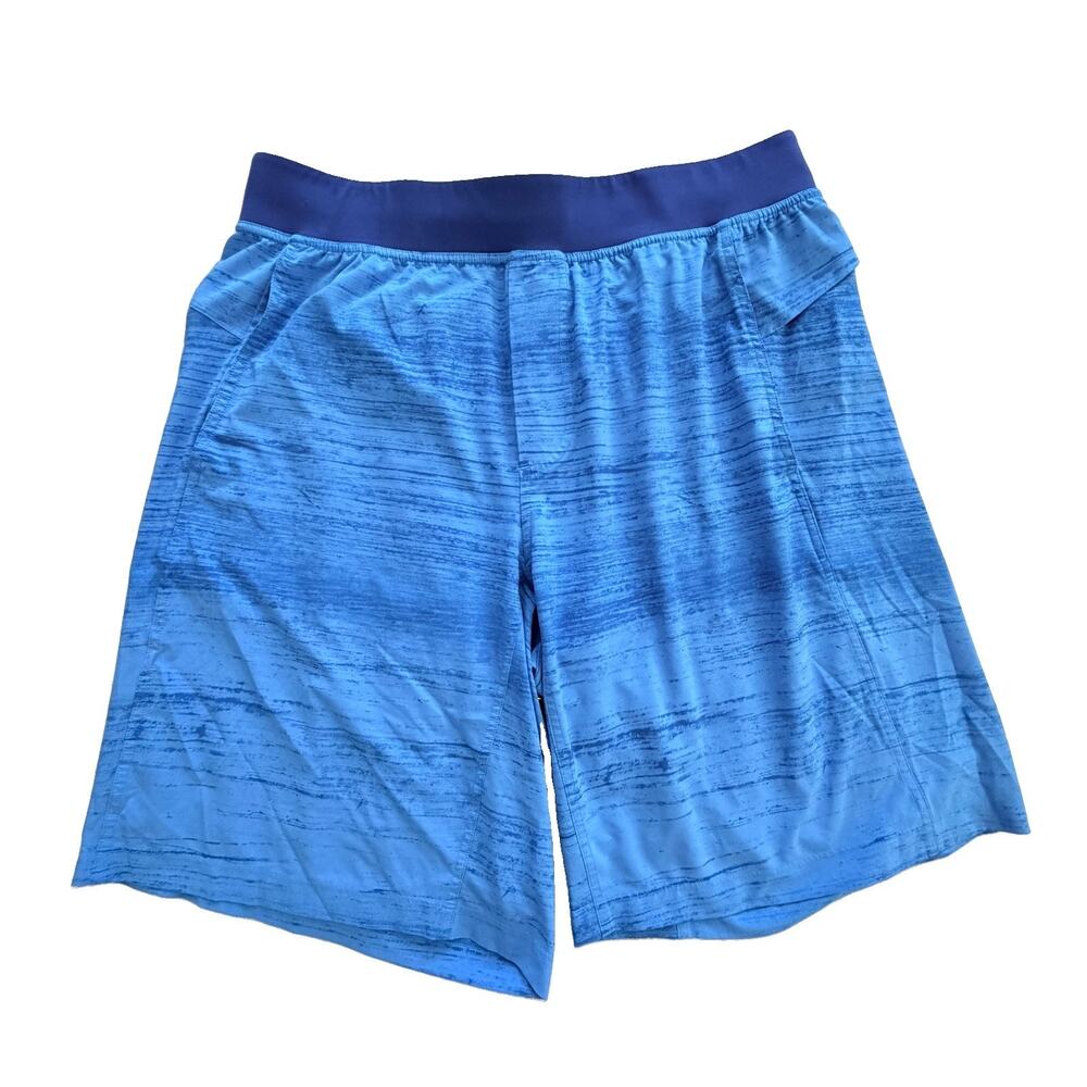 Lululemon Core Linerless Athletic Shorts Blue Wave Men’s Size XL 11” Inseam